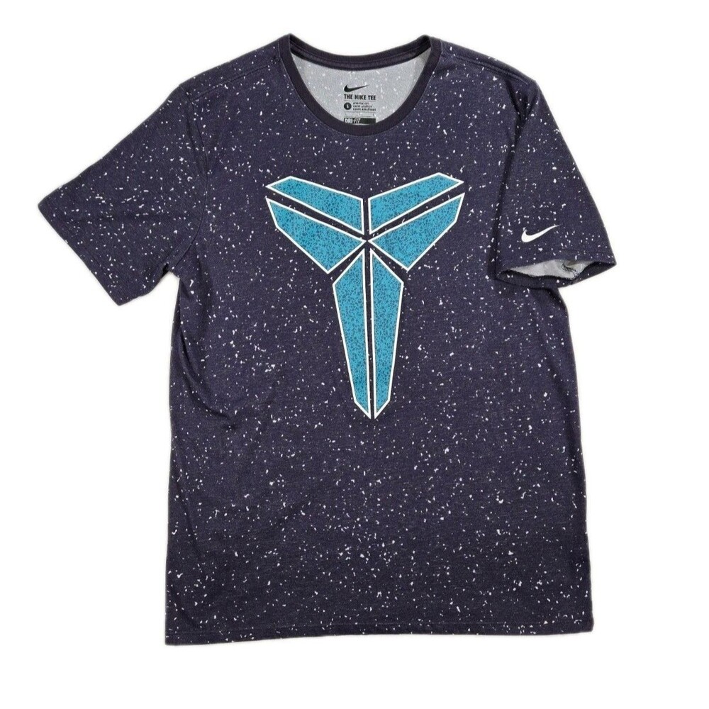 Mens Nike DriFit Kobe Bryant Short Sleeve T Shirt Purple Athletic Cut Large